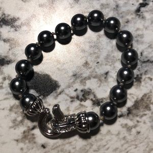 Brighton Black pearl bracelet with clasp